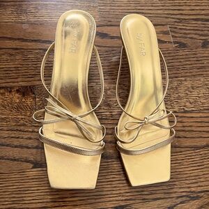 By Far Gold Kitten Sandal size 37